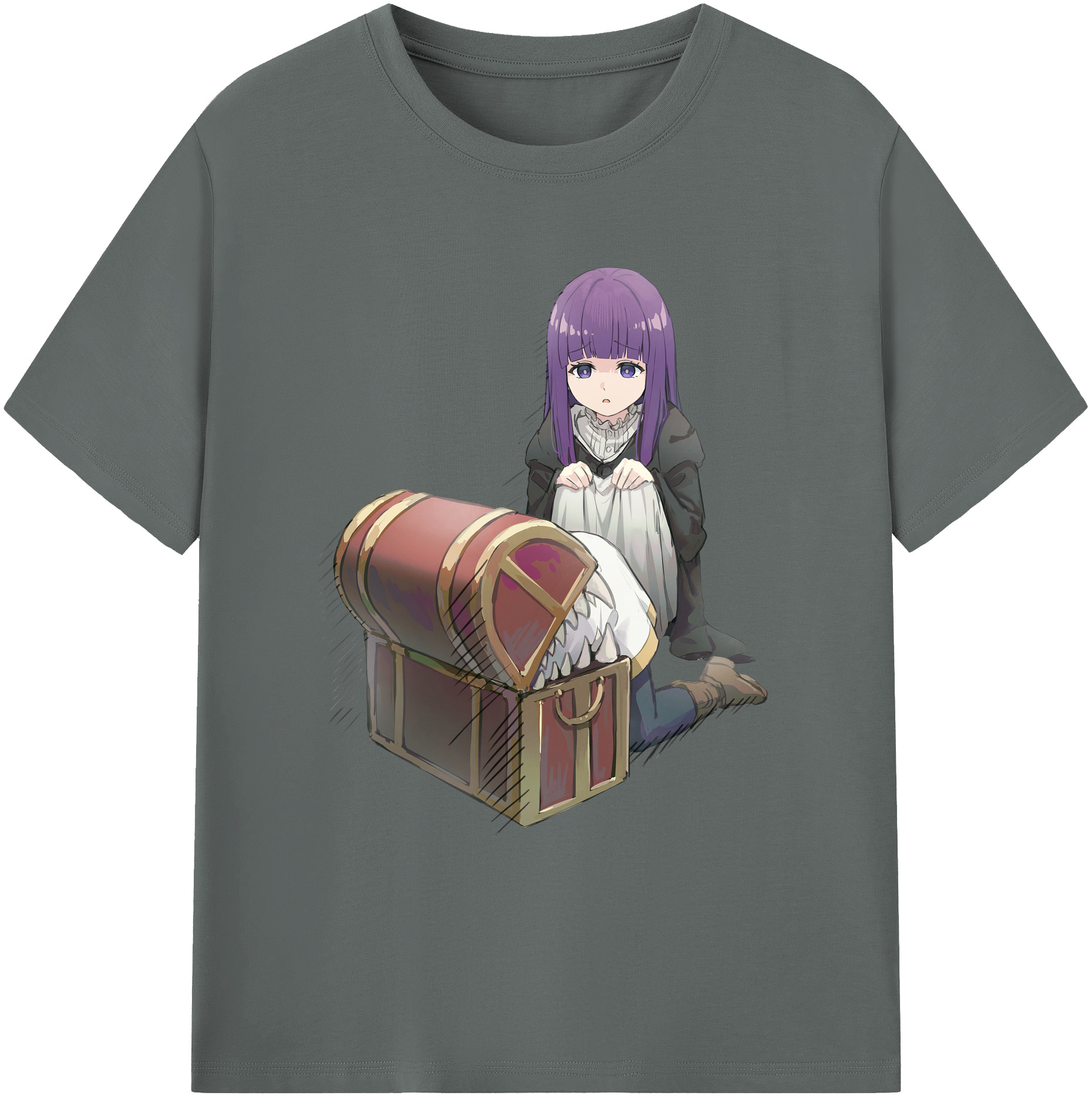 （画像用） 葬送のフリーレン Frieren 綿100％ メンズ半袖Tシャツ｜肌触りやわらか＆通気性